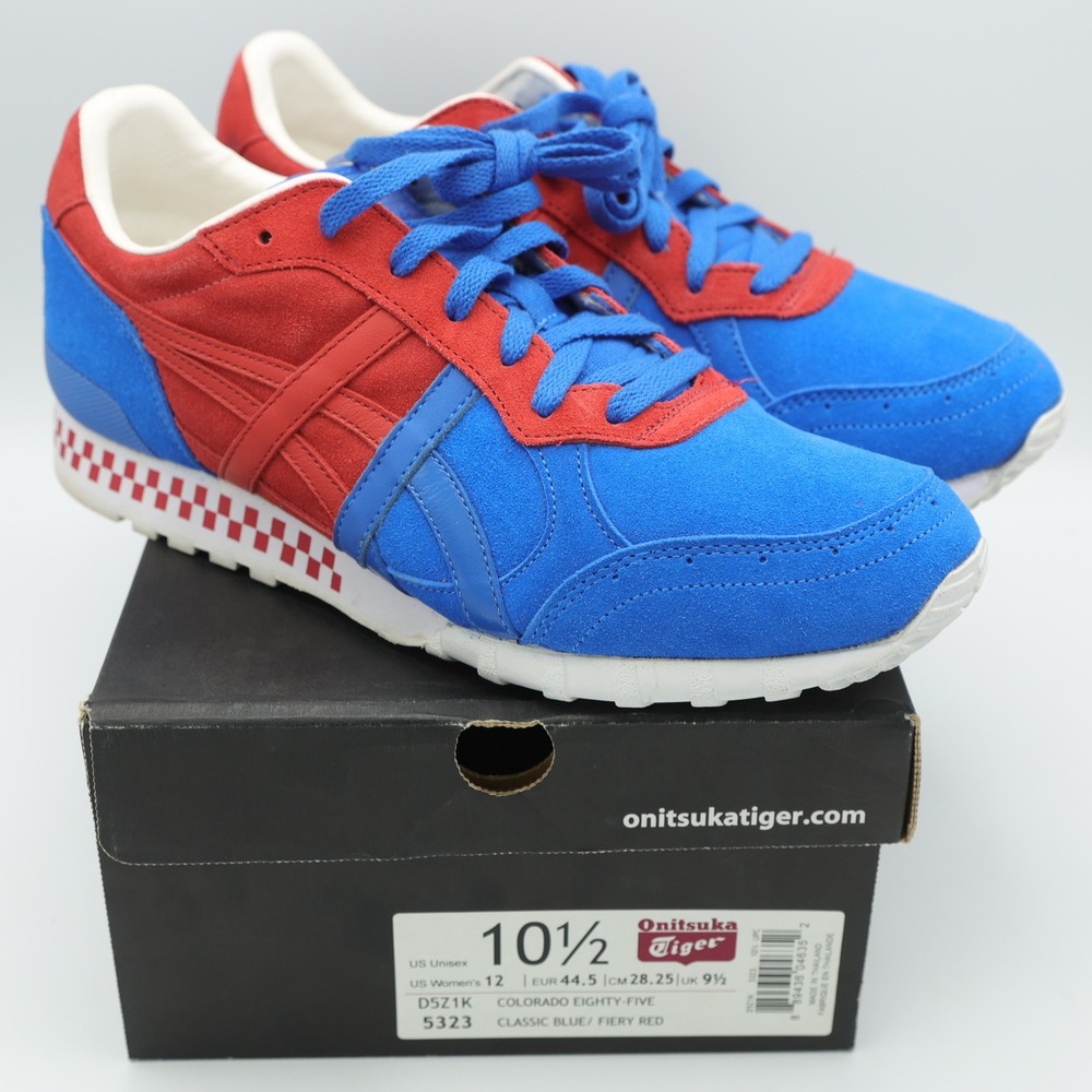 Onitsuka Tiger Colorado Eighty-Five Classic Blue Fiery Red Mens 10.5 FACETASM